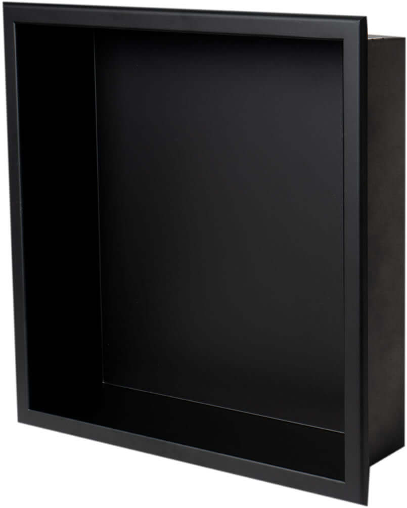 Alfi brand 16" x 16" Niche, Stainless Steel Powder Coat Matte Black
