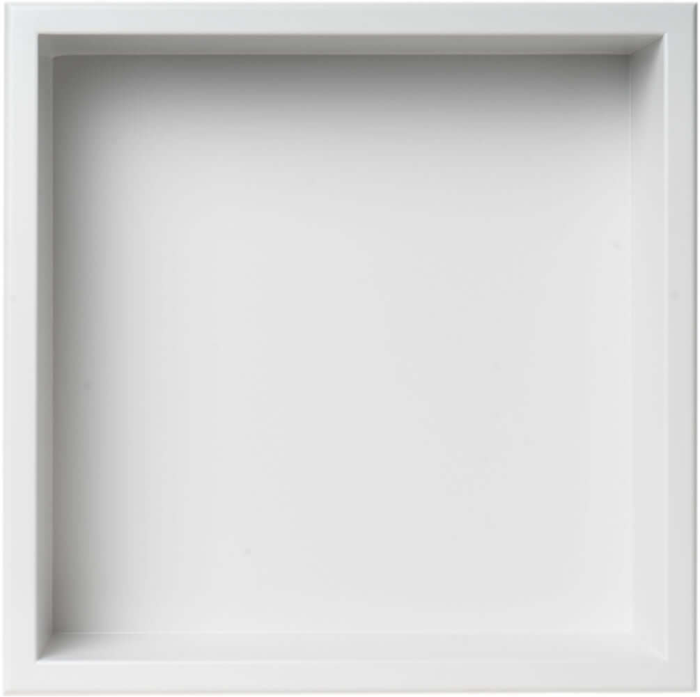 Powder Coat Matte White Alfi brand 16" x 16" Niche, Stainless Steel