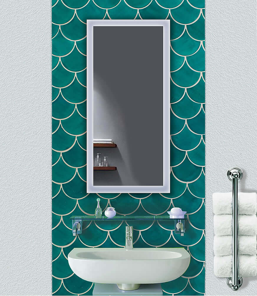 Krugg Bijou Small LED Bathroom Mirror, 2 Sizes