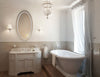 Krugg Icon 24" x 42" Oval Vanity Mirror with 6,000k LED lighting and a CRI of 90+.Can also be mounted horizontally.