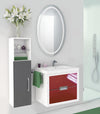 Krugg Icon 24" x 42" Oval Vanity Mirror with 6,000k LED lighting and a CRI of 90+.Can also be mounted horizontally.