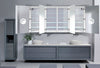 Krugg Reflections Svange LED 4-Bay 84" Wide Medicine Cabinet with Dimmer & Defogger