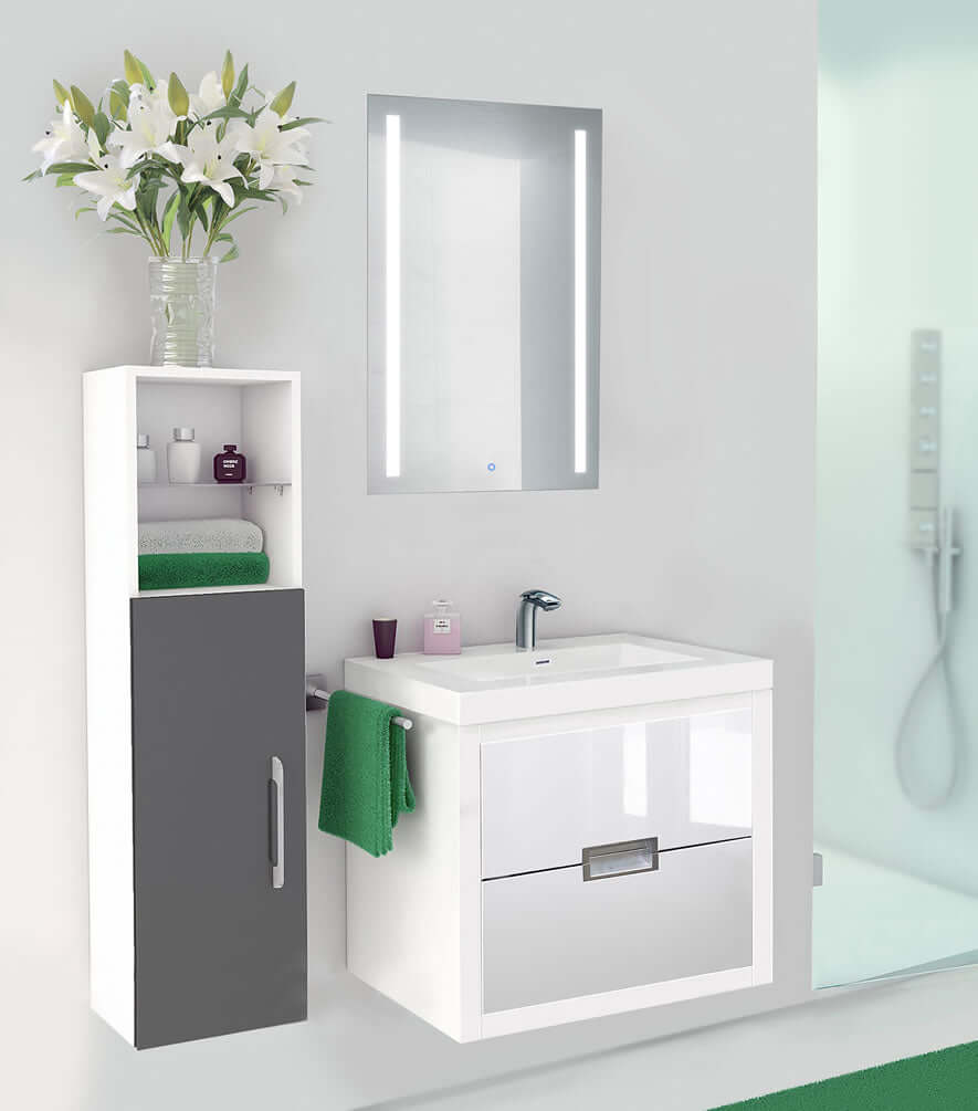 Krugg Reflections Kinetic Narrow Medicine Cabinets, 15" x 30" and 20" x 30"