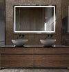 Krugg 54" x 36" Icon series vanity mirror, all of which have touch sensor dimmers, and defoggers.