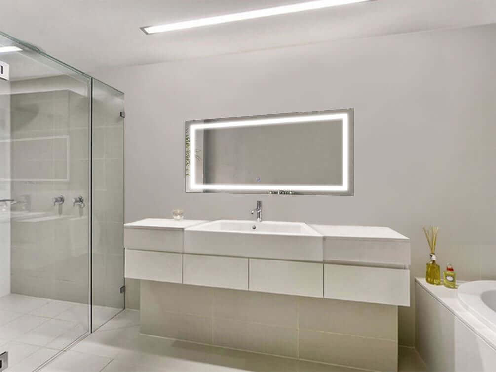 Krugg 48" x 24" in the Icon series, all of which have touch sensor dimmers, and defoggers.