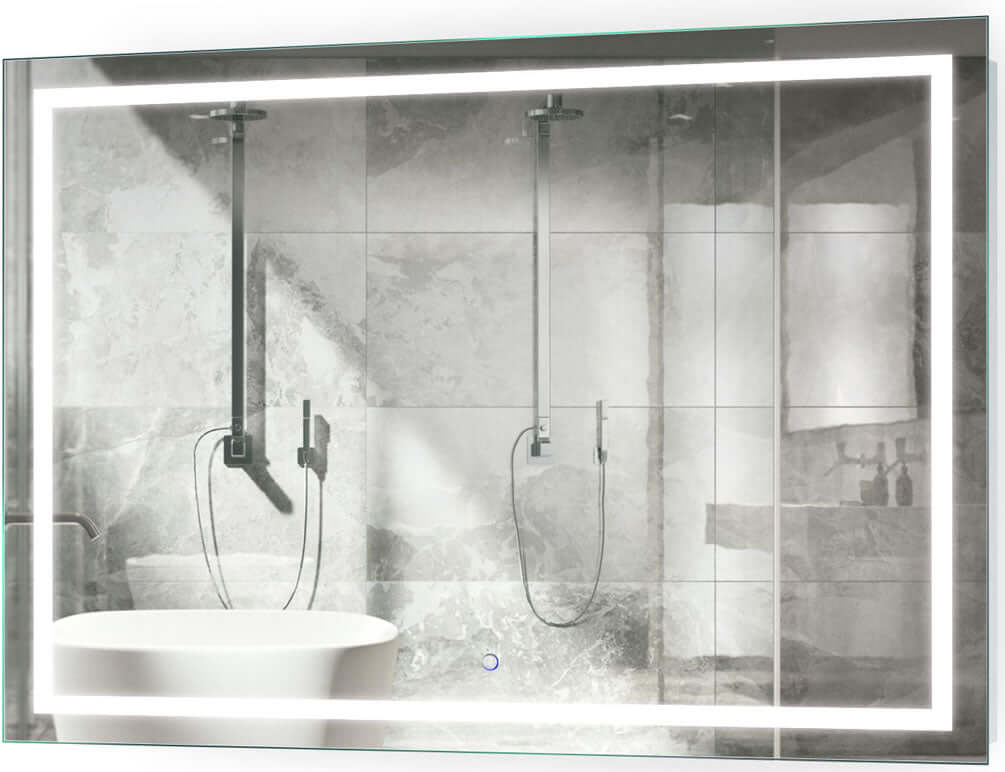 Krugg Icon 48" x 36" LED Vanity Mirror with Defogger and Touch Sensor Dimmer