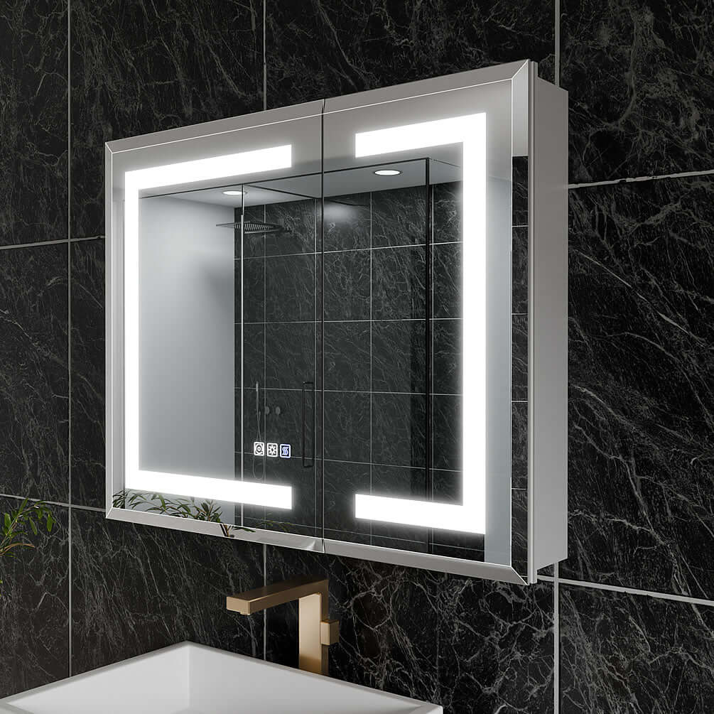 Mirror Luxe 30" Tacoma Full-Featured LED Medicine Cabinet