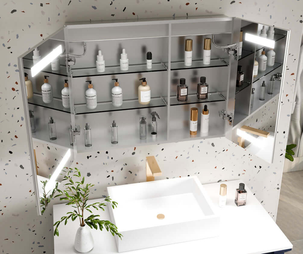 Mirror Luxe 36" Tacoma Full-Featured LED Medicine Cabinet