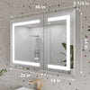 Mirror Luxe 36" Tacoma Full-Featured LED Medicine Cabinet