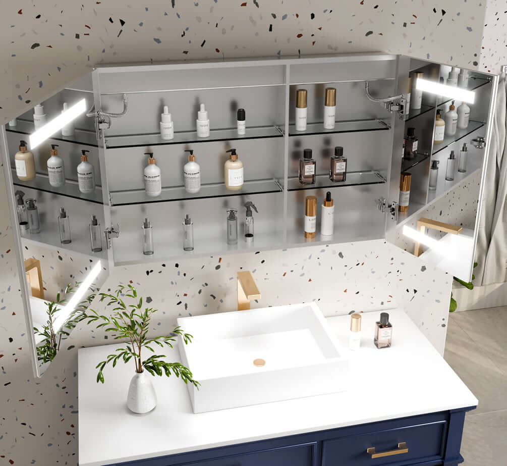 Mirror Luxe 36" Tacoma Full-Featured LED Medicine Cabinet