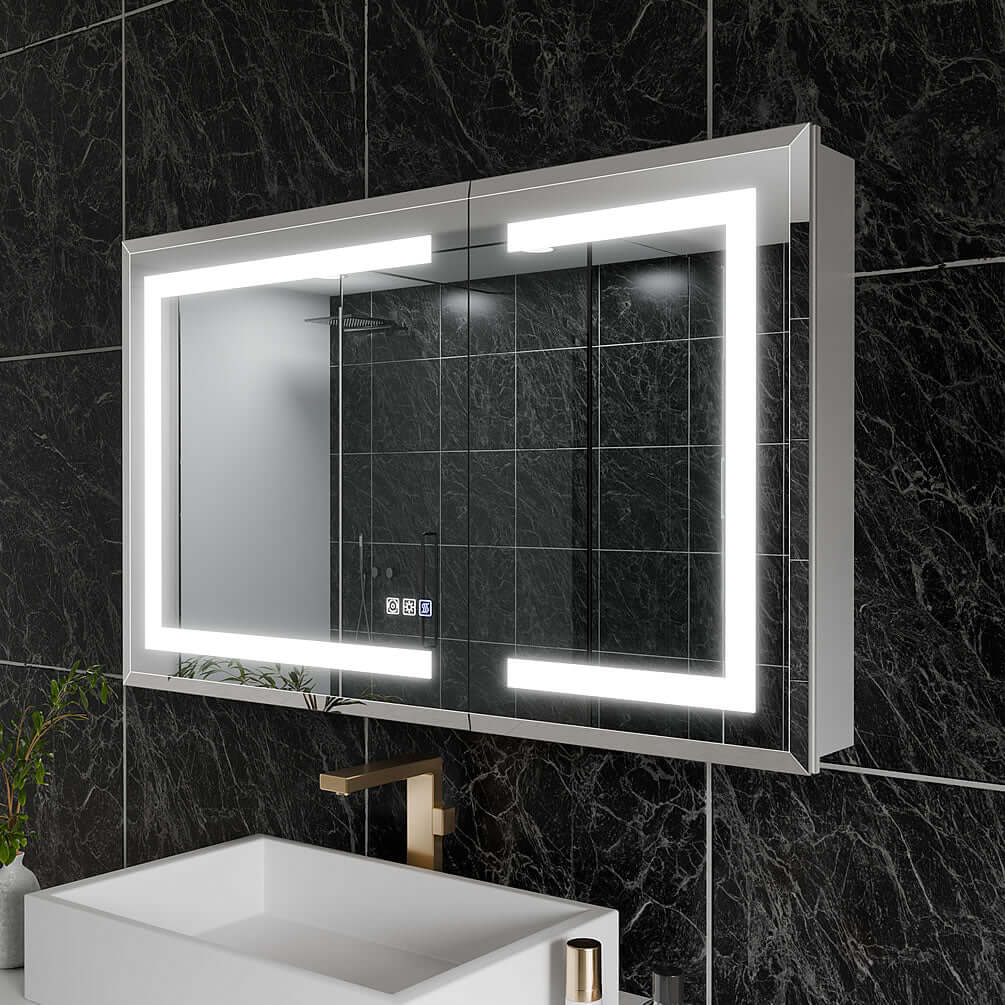 Mirror Luxe 40" Tacoma Full-Featured LED Medicine Cabinet
