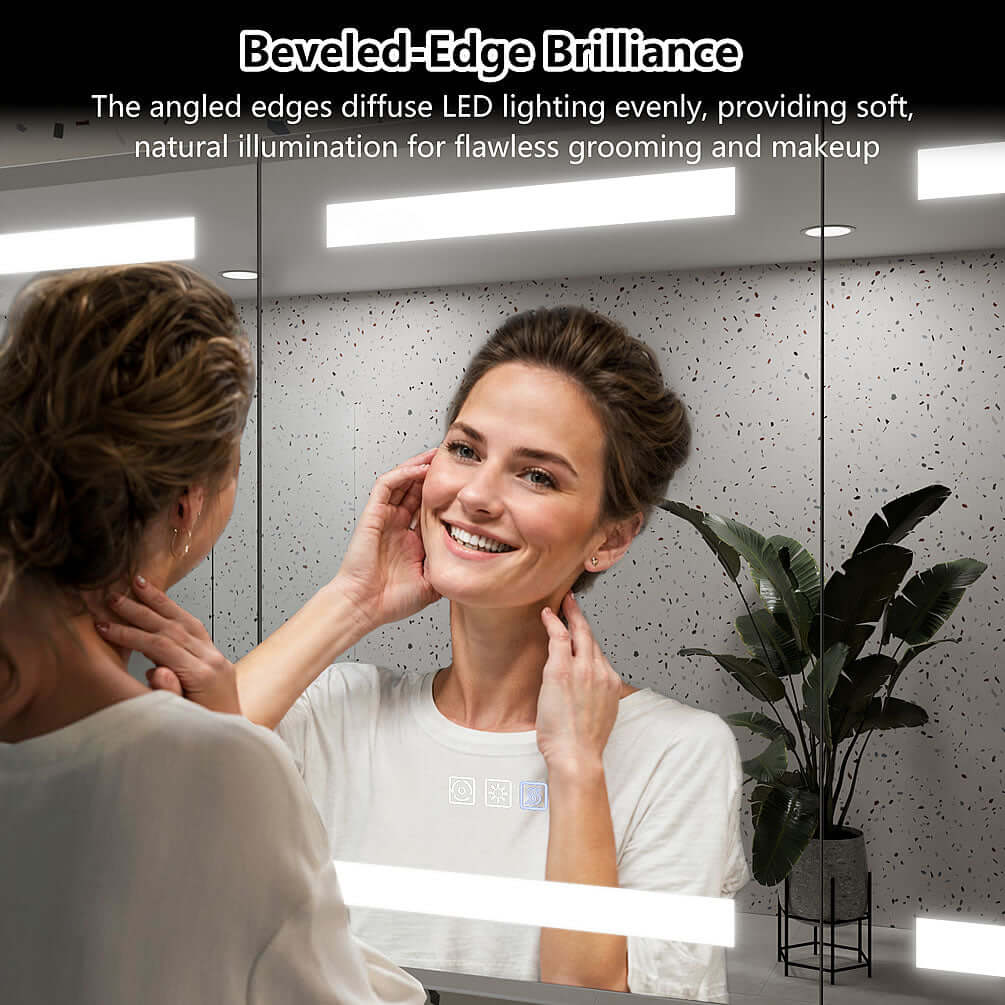 Mirror Luxe 36" Tacoma Full-Featured LED Medicine Cabinet
