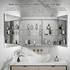 Mirror Luxe 48" Bellingham LED-Framed Triple Door Medicine Cabinet