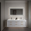 30" x 55" Covington LED Vanity Mirror byMirror Luxe - with dimmer and defogger.
