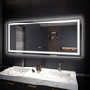 Mirror Luxe Covington 72" Wide Bathroom Vanity Mirror - LED lighted with variable dimmer, color settings, defogger, and memory.