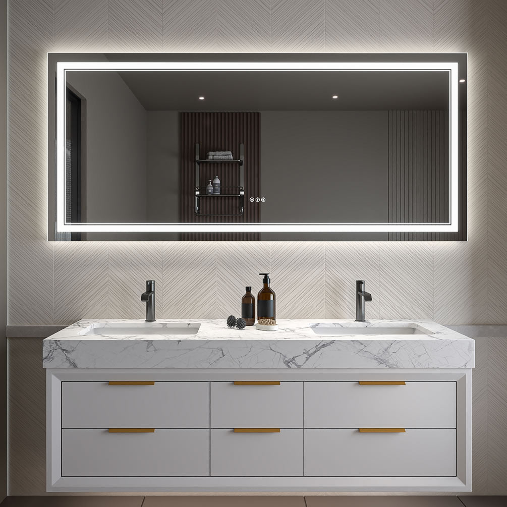 Covington 84/96" LED Vanity Mirror – Mirror Luxe - Perfect Makeup Mirrors