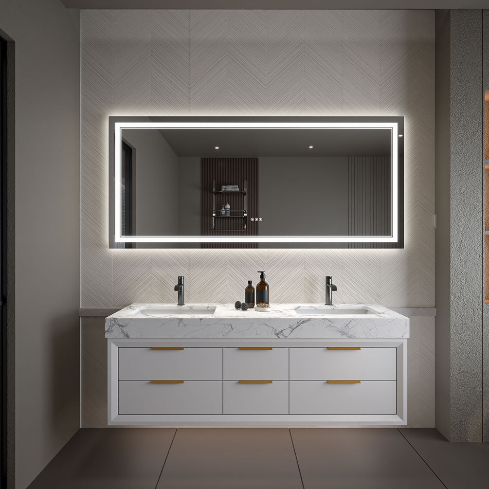 Covington 84/96" LED Vanity Mirror – Mirror Luxe - Perfect Makeup Mirrors