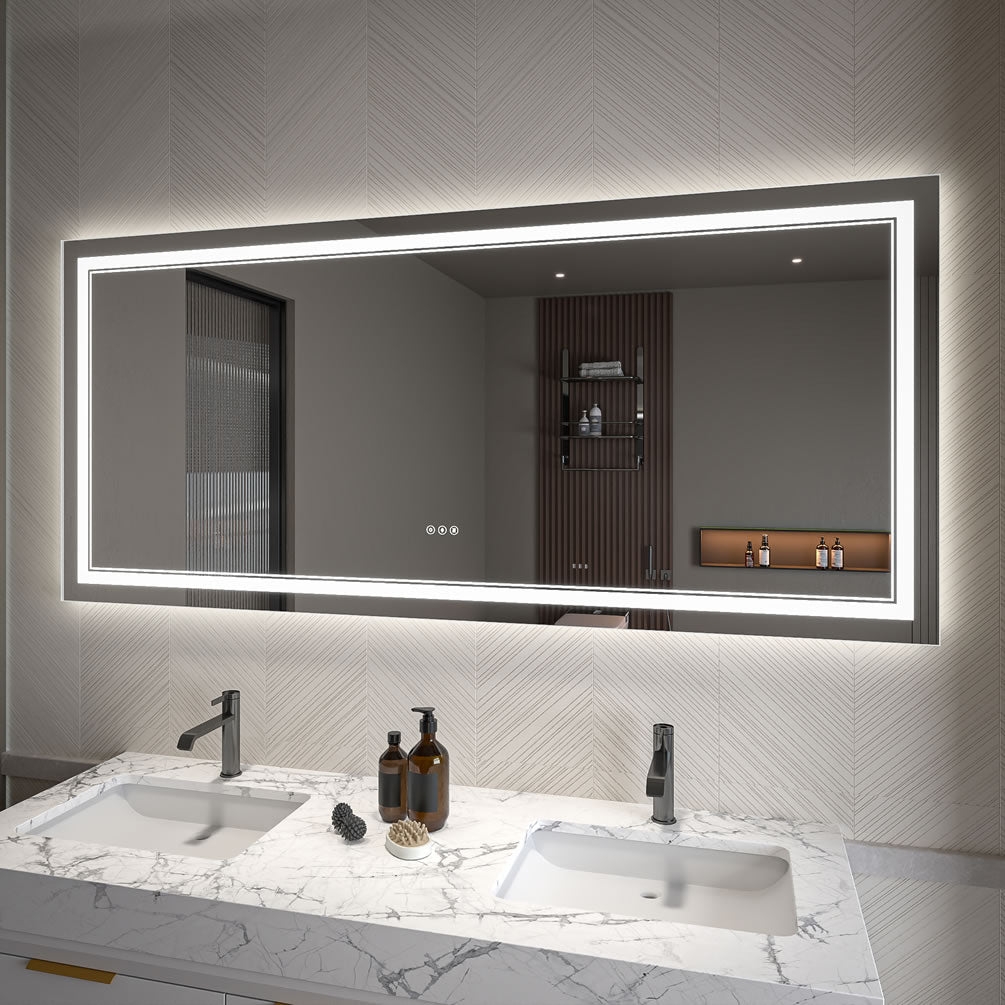 Covington 84/96" LED Vanity Mirror – Mirror Luxe - Perfect Makeup Mirrors
