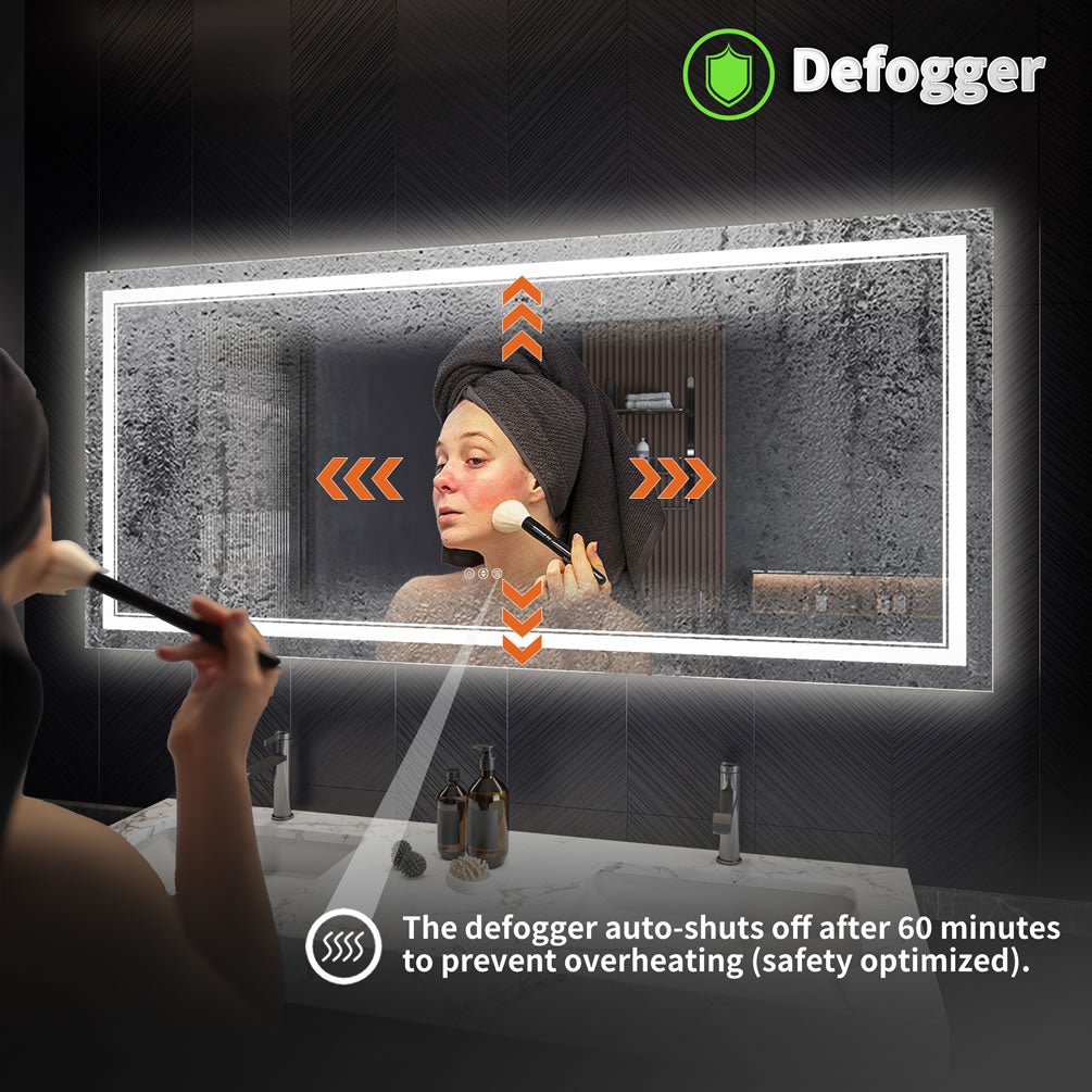 Covington 84/96" LED Vanity Mirror – Mirror Luxe - Perfect Makeup Mirrors