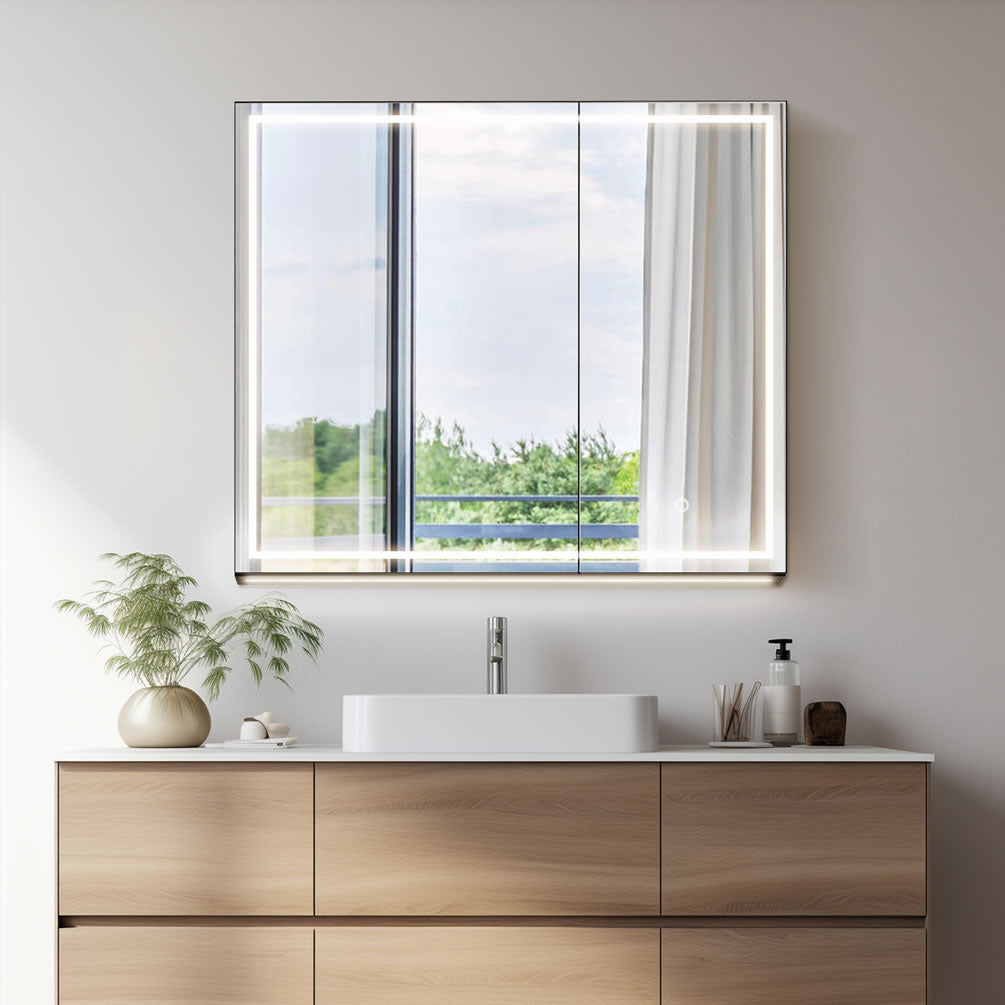 Hesili 2-door LED Medicine Cabinet by Altair Designs