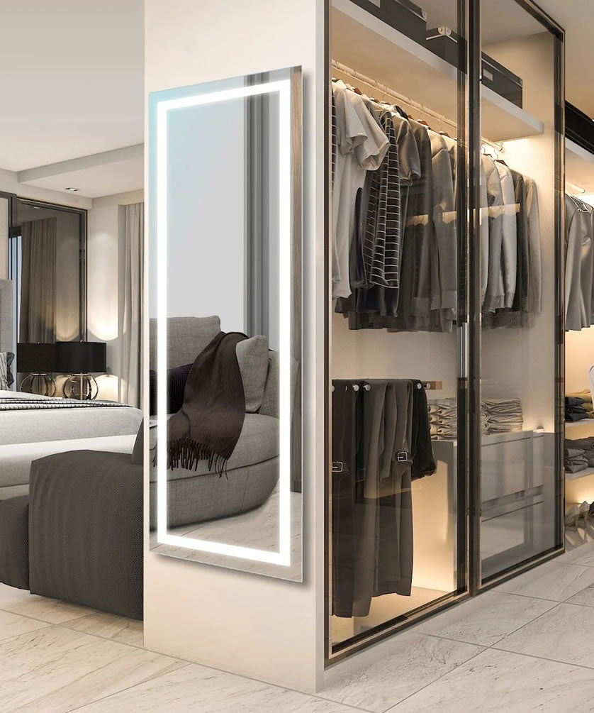 Integrity Wardrobe Mirror by Electric Mirror - 12,956 Lumens, or 7,544 Lumens with AVA Technology