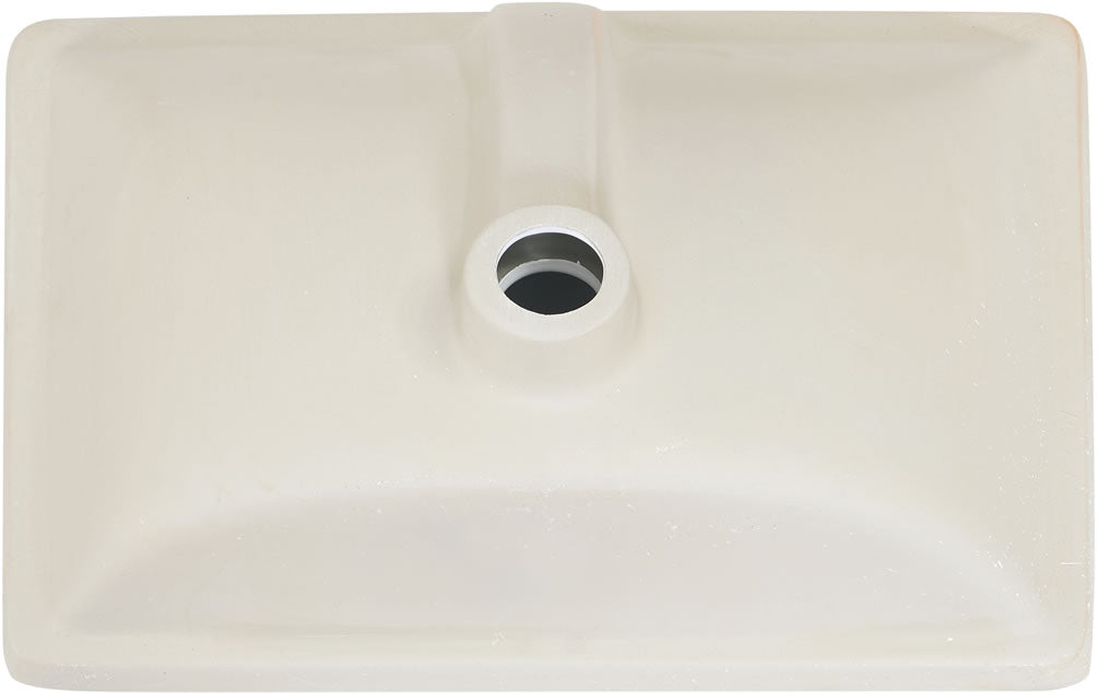 Altair Design Pireas 20" Retegular White Finish Ceramic Undermount Sink