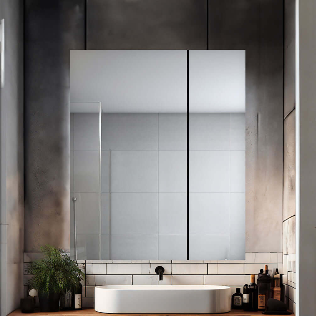 Signature Royale 2-Door Offset LED Medicine Cabinet – 30"/36" Wide & 30"/36" High - Aquadom