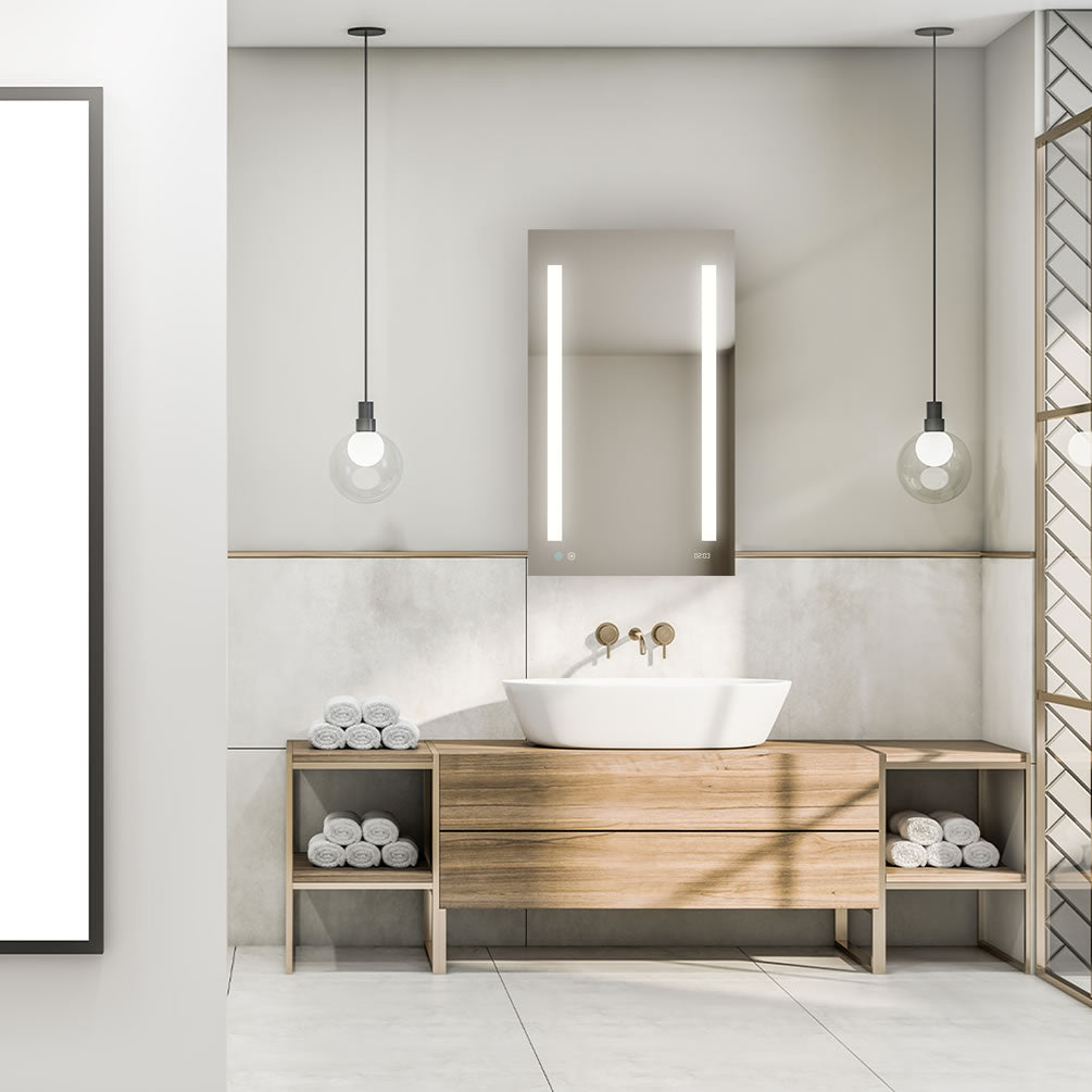 Aquadom Signature Royale 24" x 36" with adjustable LED lighting, Dimmer, and Defogger