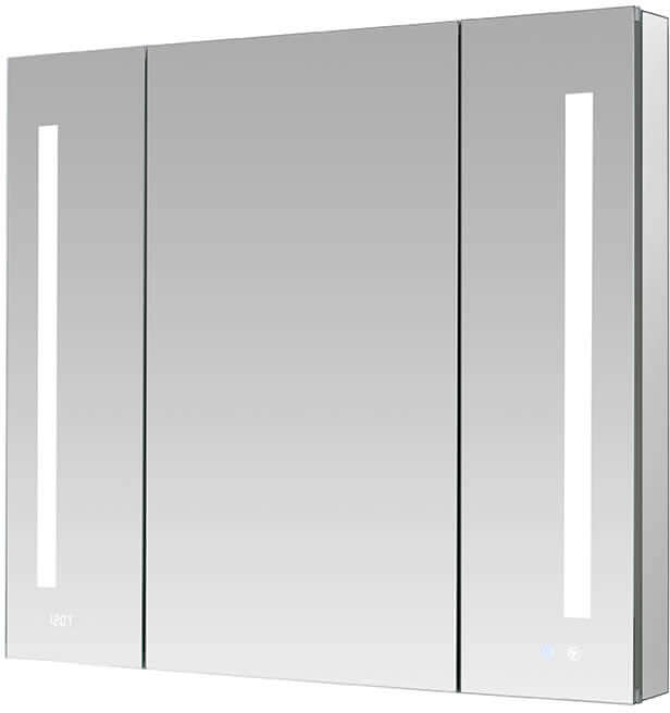 Aquadom 3-Door Signature Medicine Cabinet for recessed or surface mounting.  Side mirrors and mounting hardware is included.