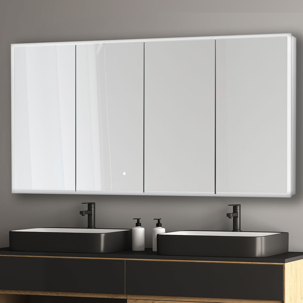 Aquadom 72" x 32" Edge Royale Medicine Cabinet with dimmer, anti-fog panel, LED lighting, and more.