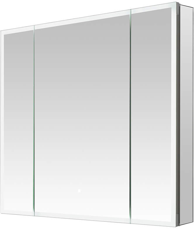 Aquadom Edge Royal Triple-Door LED Medicine Cabinet 36" or 40" Wide, 32" High