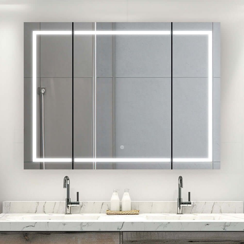 Dimmer, defogger, adjustable LED's, automatic intior lighting and triple-door convenience.