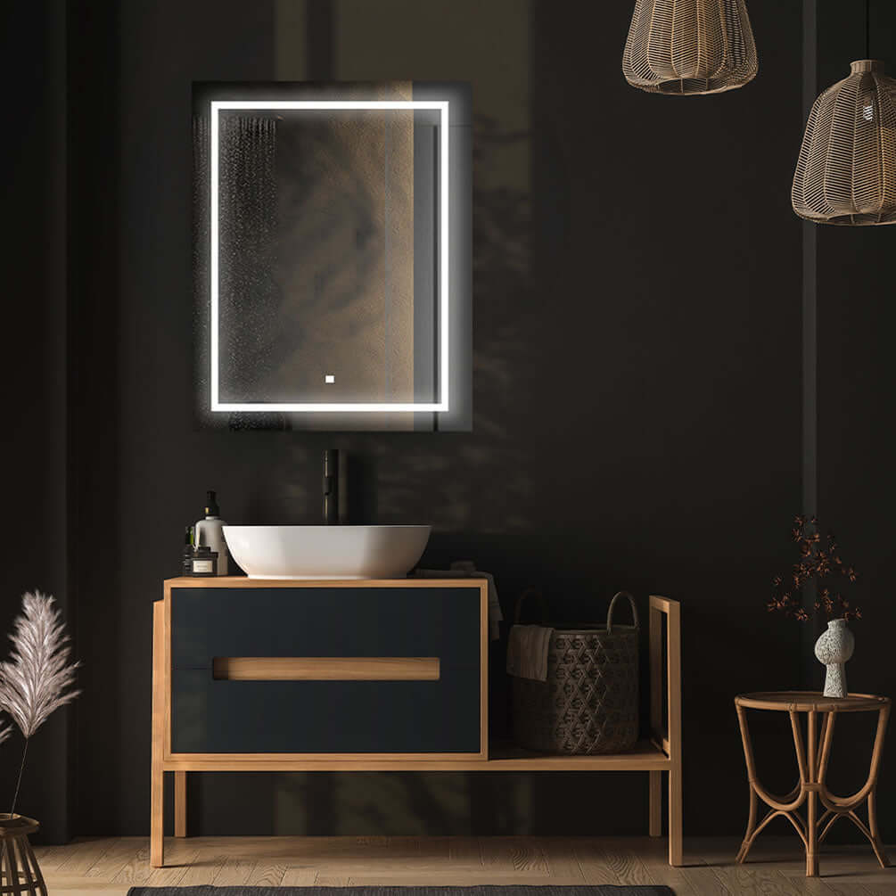 The 24" x 30" High Royale Basic "Q" series.  Mount on the surface or recessed - hardware is included.  Order with hinges on the left of on the right.