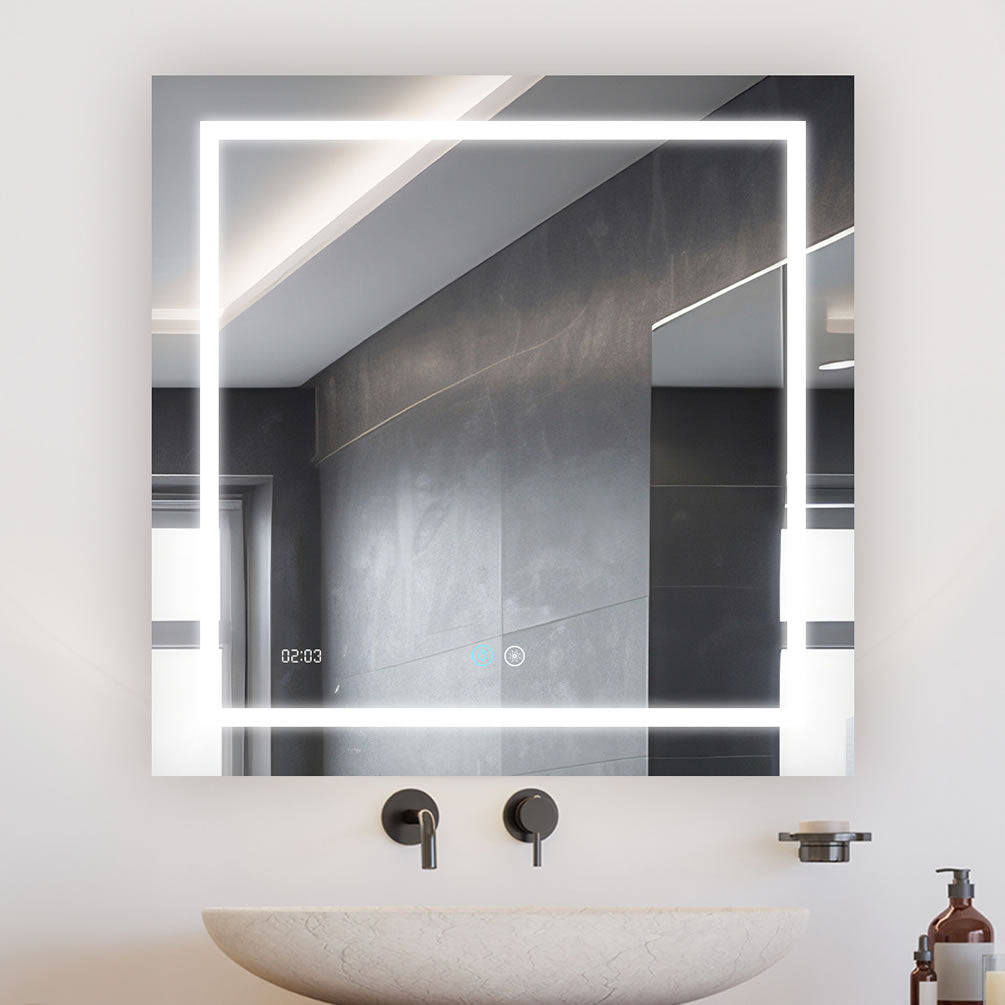 30" x 30" High Aquadom Daytona LED Bathroom Mirror