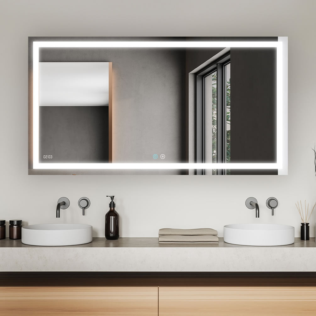 60" x 30" High Aquadom Daytona LED Bathroom Mirror