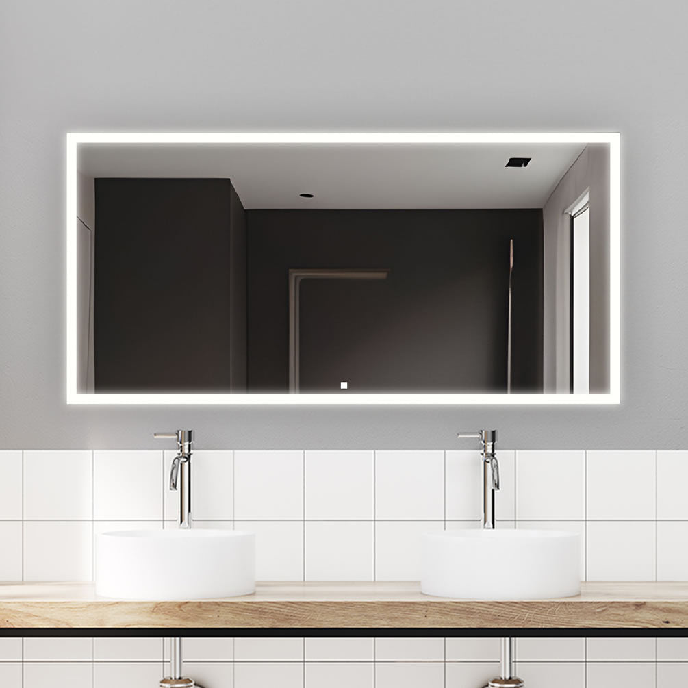 60" x 32" High Aquadom Edge LED Bathroom Mirror