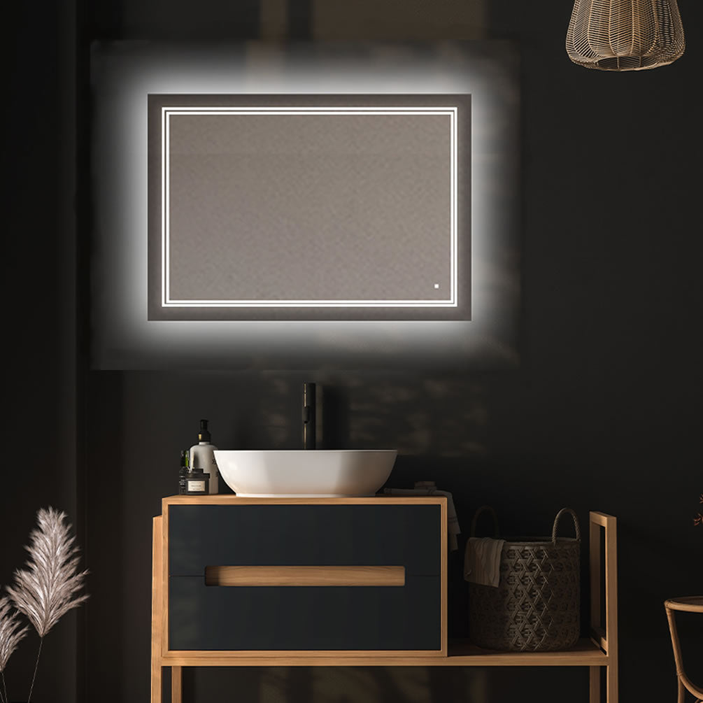 Aquadom SOHO Heated LED Bathroom Vanity Mirror - 9 Sizes to 48" Wide