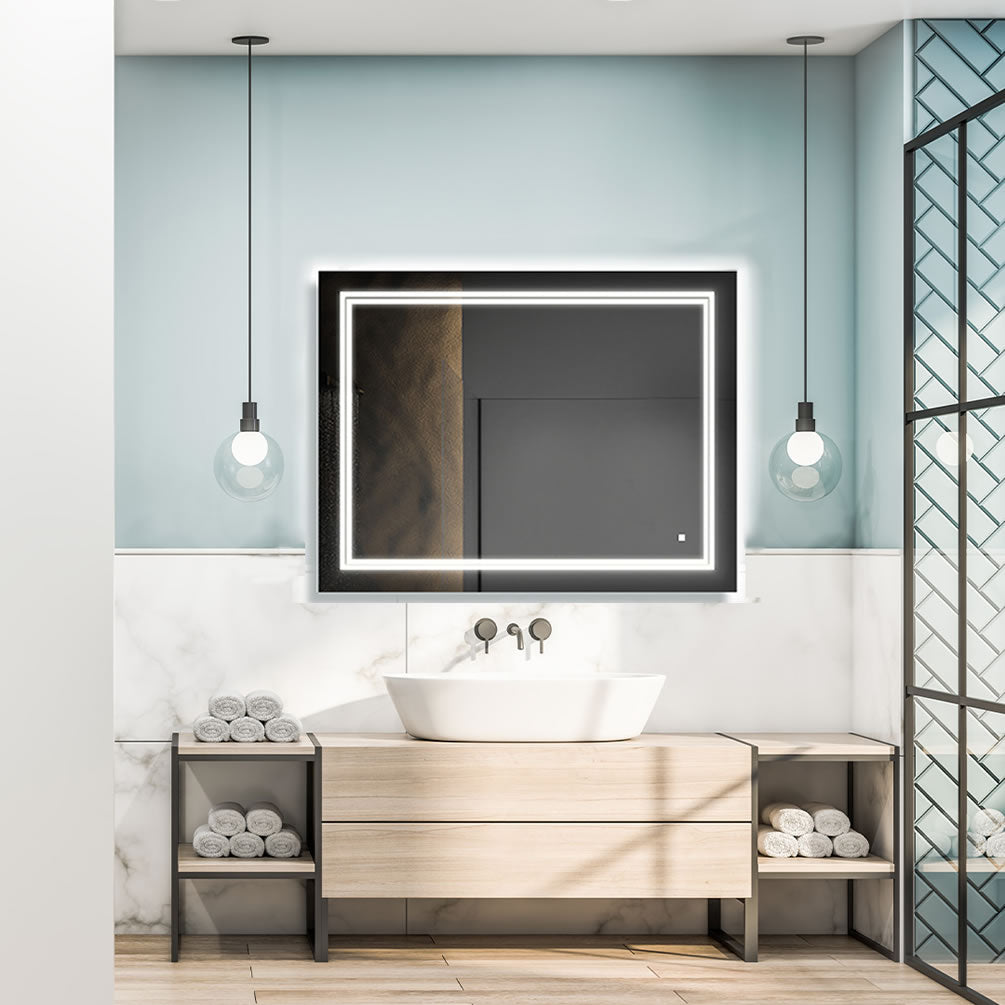 Aquadom SOHO Heated LED Bathroom Vanity Mirror - 9 Sizes to 48" Wide