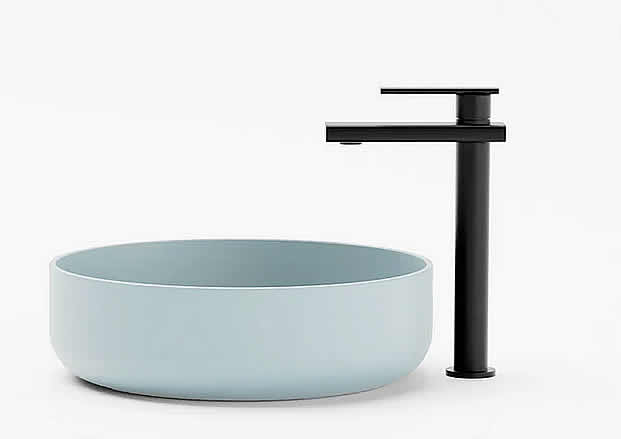 FLADD 02 Round Concrete Sink – 15 Colors - Konkretus - Perfect Makeup Mirrors