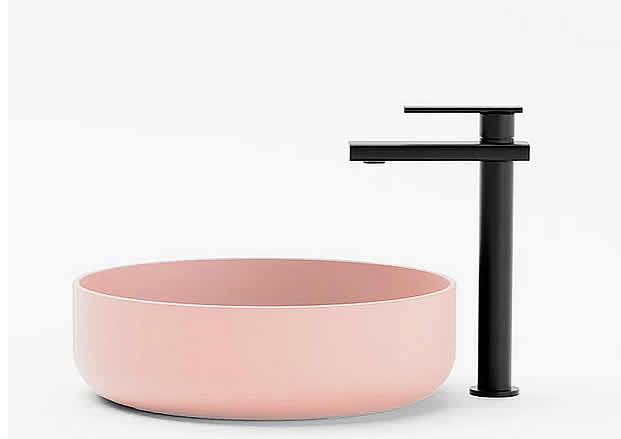 FLADD 02 Round Concrete Sink – 15 Colors - Konkretus - Perfect Makeup Mirrors