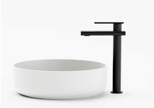 FLADD 02 Round Concrete Sink – 15 Colors - Konkretus - Perfect Makeup Mirrors