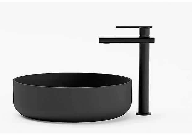 FLADD 02 Round Concrete Sink – 15 Colors - Konkretus - Perfect Makeup Mirrors