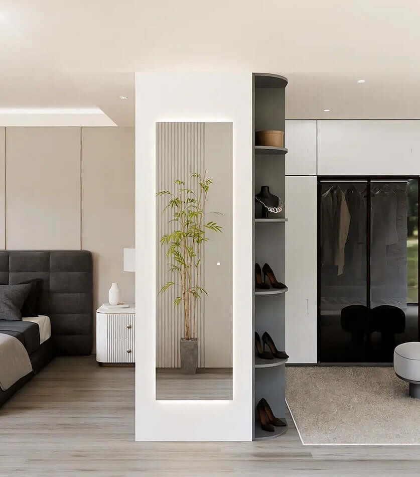 Serenity Wardrobe Mirror with Keen Technology by Electric Mirror