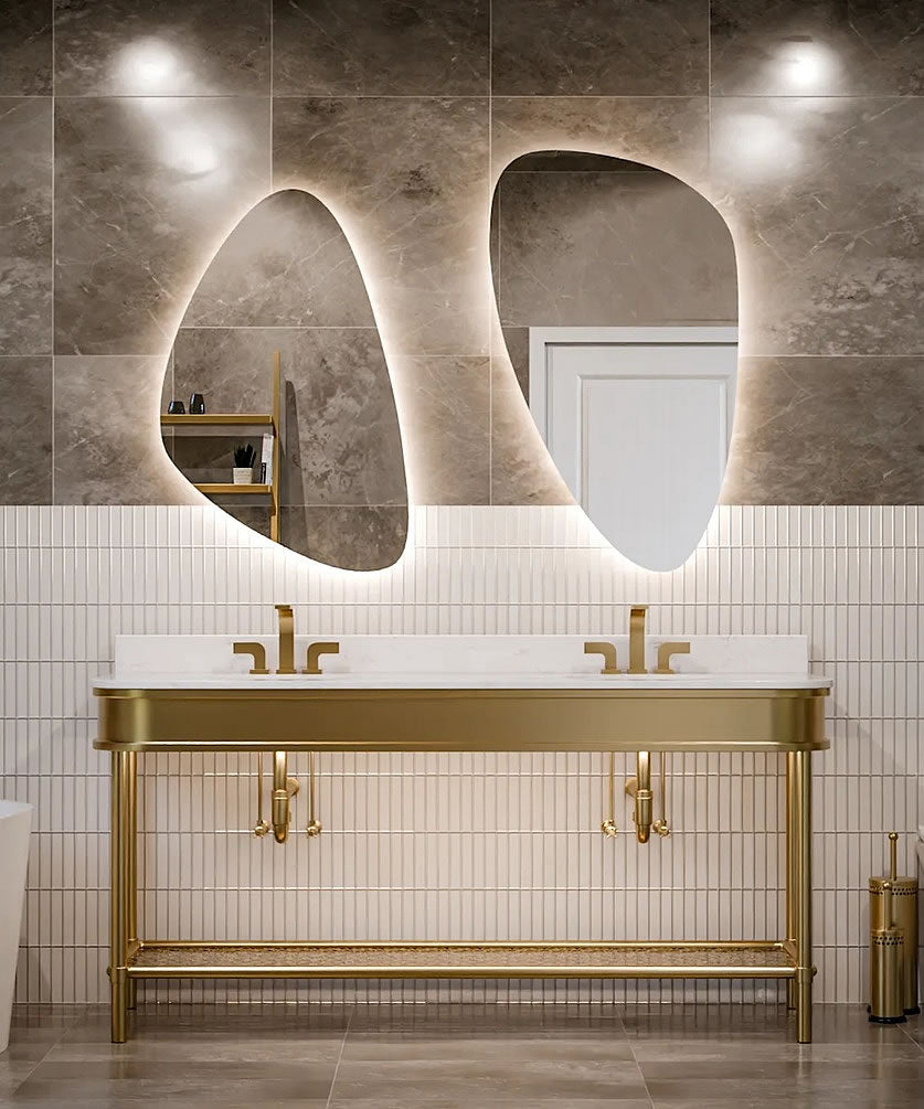 Sorelle LED Backlit Bathroom Vanity Mirrors – Matched Pair - by Electric Mirror