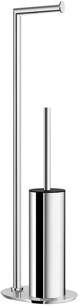 Free Standing Toilet Paper Holder with Toilet Brush - Stainless Steel or Matte Black - SMEDBO