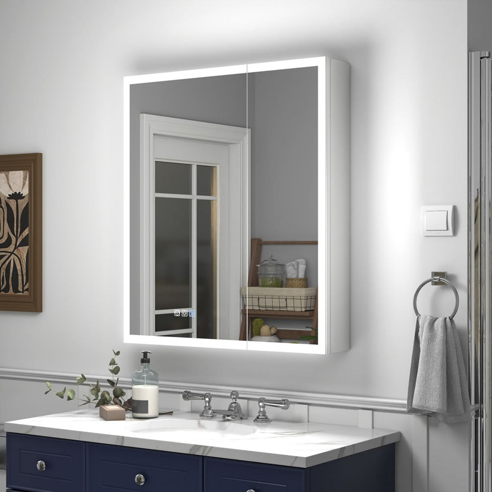 40" Reluma LED Medicine Cabinet 30", or 32" High, Recessed or Surface Mount – Mirror Luxe - Perfect Makeup Mirrors