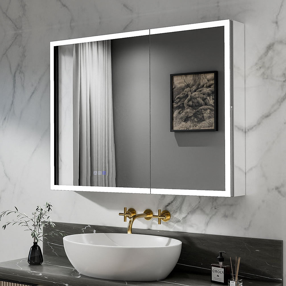 40" Reluma LED Medicine Cabinet 30", or 32" High, Recessed or Surface Mount – Mirror Luxe