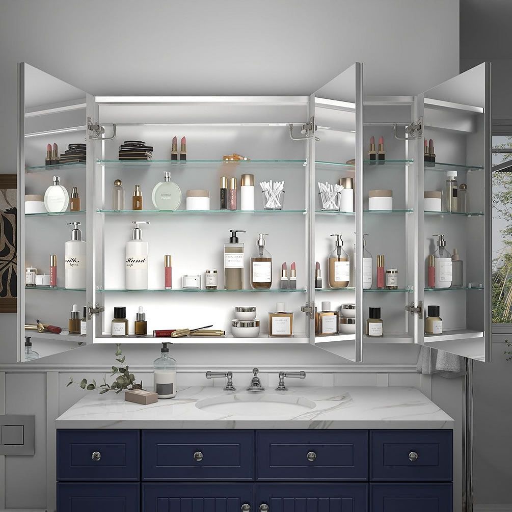 48" Reluma LED Medicine Cabinet 30", or 36" High, Recessed or Surface Mount – Mirror Luxe
