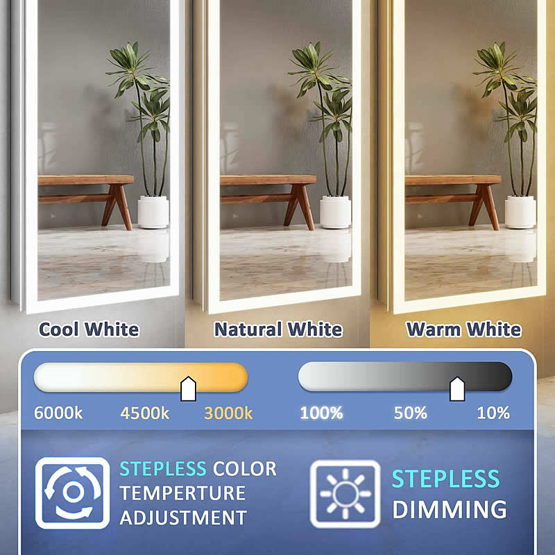 The Alfini Medicine Cabinet is a Wardrobe Mirror and Full-Functioned in 2 Sizes.  – Mirror Luxe