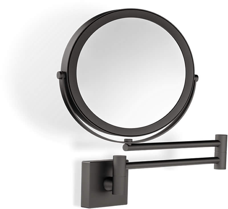 SP 28/2/V Solid Brass Wall-Mounted 5x/1x Makeup Mirror in 6 Decorator Finishes by Decor Walther - Perfect Makeup Mirrors
